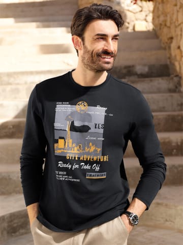 WITT WEIDEN Langarm-Shirt in graphit-bedruckt