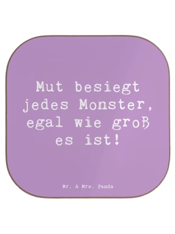 Mr. & Mrs. Panda Untersetzer für Gläser Spruch Ängste vor Monste... in Lavendeltraum