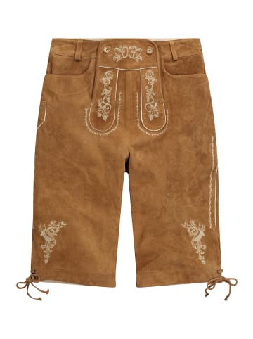 Men Plus Lederhose in zimt