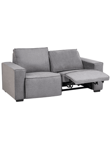 Beliani 2-Sitzer Sofa NUKARI in Grau/Schwarz - (W) 190 x (H) 93 x (L) 92 cm