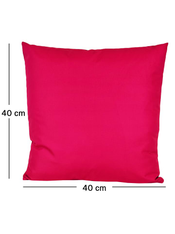 JACK 2er Set Outdoor Kissenhülle 40x40cm Uni in Himbeere