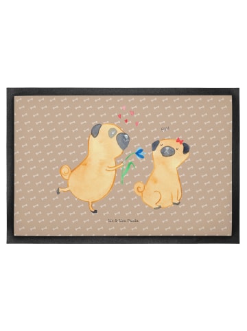 Mr. & Mrs. Panda Türmatte Mops Verliebt ohne Spruch in Hundeglück