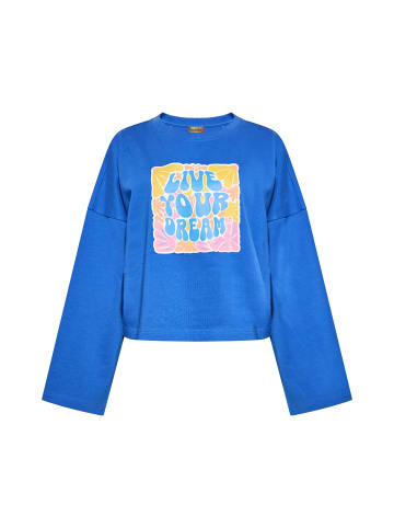 myMo Sweatshirt in Kobaltblau