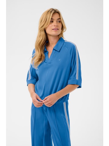 Cream Kurzarm-Bluse CRThea Straight fit in Palace Blue