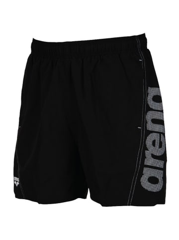 Arena Badeshorts Fundamentals Logo R in Schwarz