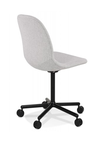 KADIMA DESIGN Bürostuhl Ergonomisch aus Metall und Textil | Moderner Stil in Grau