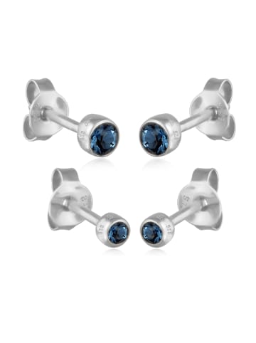 Elli Ohrringe 925 Sterling Silber in Blau