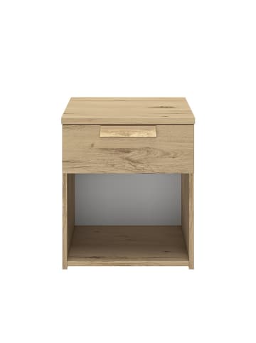 CALICOSY Nachttisch CYRUS in Dunkles Holz - (W) 43 x (H) 50 x (L) cm