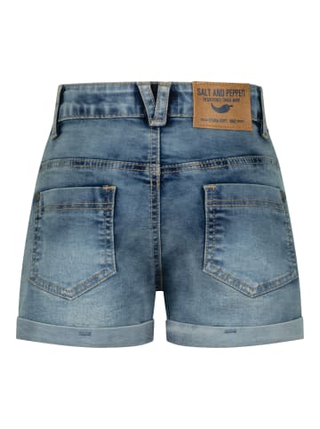 Salt and Pepper  Shorts Butterfly in mid blue