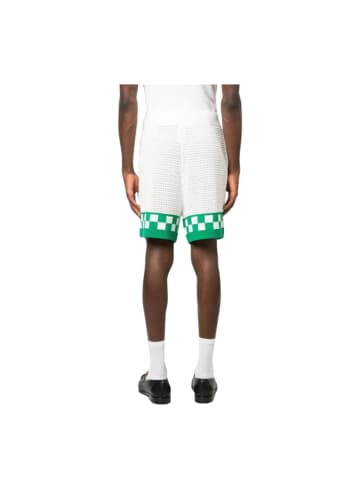 Casablanca  Casa Blanca Faux Crochet Cotton Shorts