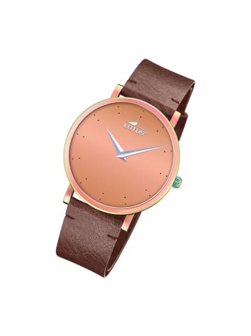 Lotus Analog-Armbanduhr Lotus Minimalist braun mittel (ca. 38mm)