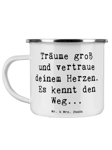 Mr. & Mrs. Panda Trinkbecher Spruch Herzen Vertrauen mit Spruch in Weiß