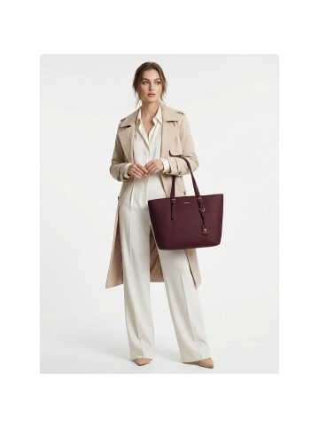 Lazarotti Bologna Leather XL Shopper Tasche Leder 35 cm burgundy