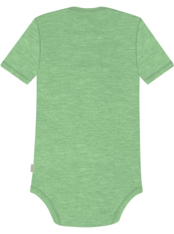 Normani Outdoor Sports Baby Merino Body Kurzarm Tauranga in Grün