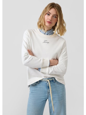 s.Oliver Sweatshirt in 02D0_creme