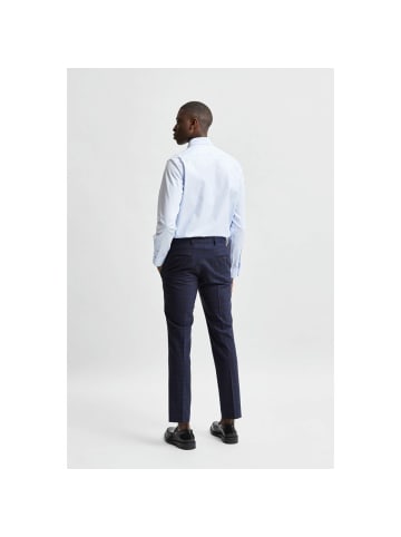 Selected Blau Baumwolle Businesshemd