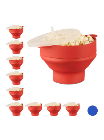 relaxdays 10x Popcorn-Maker in Rot