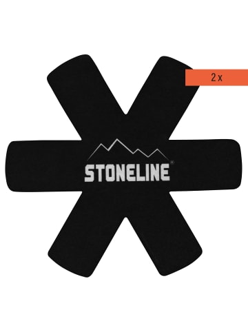 Stoneline Pfannenschutz-Set 2 teilig, schwarz in Schwarz
