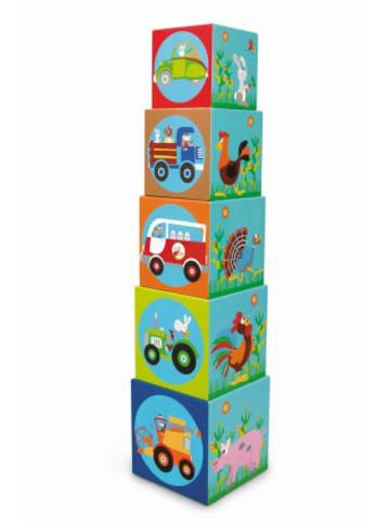 Carletto Spielzeug - SCRATCH - Jumbo Stapelspiel Pyramide Bauernhof