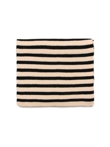 Kaffe Tuch KAnia in SandDollar/Black Stripe