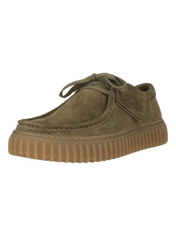 Clarks Schnürschuh Torhill in 3227 Olive Suede