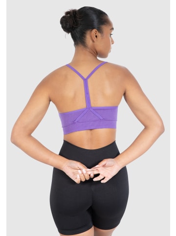 SMILODOX Sport BH Batik Scrunch Icon in Lila