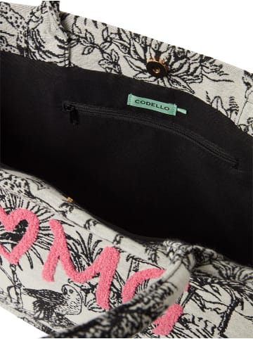 Codello Shopper in schwarz weiß - 0001