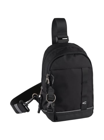 Camel Active CONNECT Rucksack mit reflektierenden Details in Schwarz