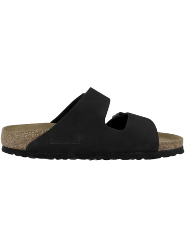 Birkenstock Sandale Arizona SFB Nubukleder Weichbettung normal in schwarz