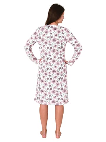 NORMANN Verspielt Nachthemd Spitze floralem Design - 82948 in weiss