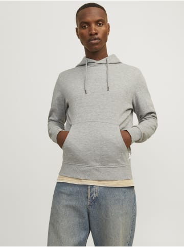 Jack & Jones Kapuzenpullover in Light Grey Melange