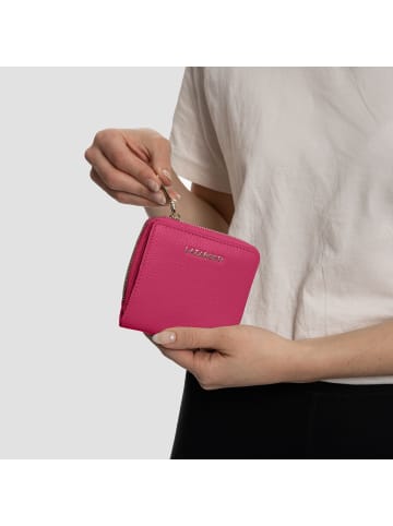 Lazarotti Bologna Leather Medium Zip-Around Geldbörse Leder 10 cm in hot pink