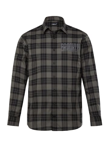 Men Plus Hemd in schwarz