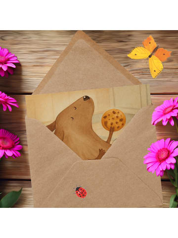 Mr. & Mrs. Panda Grußkarte Hund Keks Design ohne Spruch in Weiß