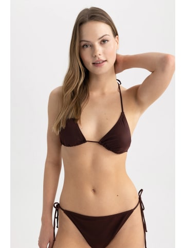 DeFacto Triangel-Bikini-Top REGULAR FIT in Braun