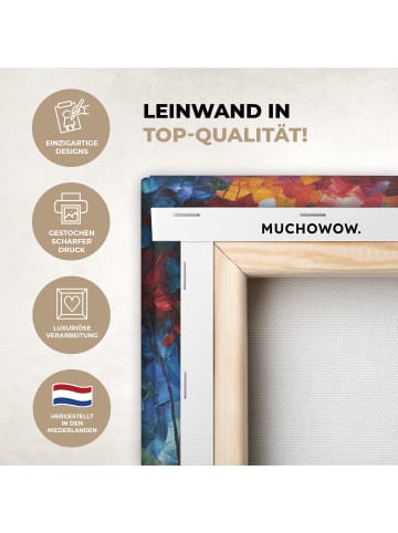 MuchoWow Leinwand bilder Bunter Wald (BxH)