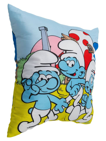 Die Schlümpfe Die Schlümpfe Kissen Plüsch Zierkissen Kopfkissen 40x40 cm in blau