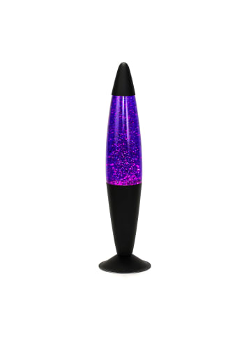 Licht-Erlebnisse Lavalampe EEK G in Glitter (Violett) Transparent Schwarz