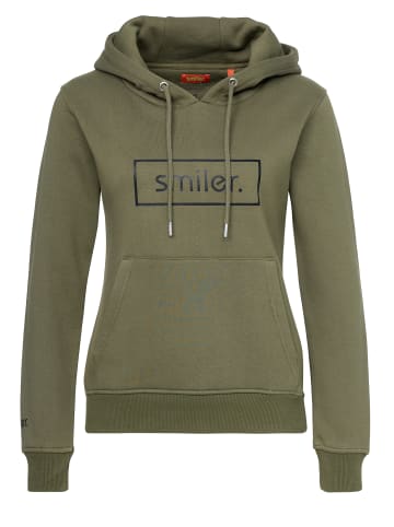 smiler. Kapuzensweatshirt Happy. in OLIVE