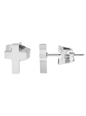 Adeliás Unisex Ohrringe – Ohrstecker aus Edelstahl in silber