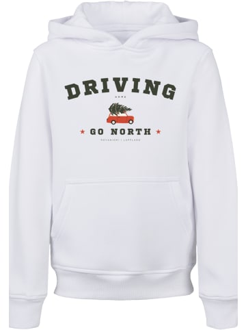 F4NT4STIC Hoodie Driving Home Weihnachten in weiß