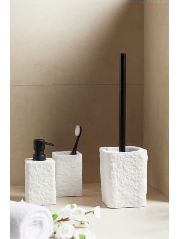 Wenko WC-Garnitur Mod. Villata Weiß, WC-Garnitur Villata Weiß in Weiß
