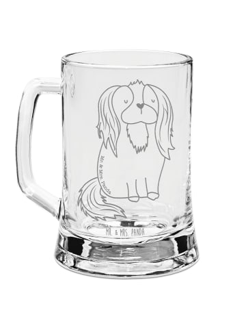Mr. & Mrs. Panda Gravur Bierkrug Hund Cavalier King Charles Span... in Transparent
