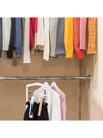 relaxdays 6x Rockbügel in Weiß