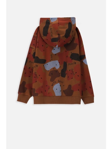 Coccodrillo Sweatshirt mit Reißverschluss in braun