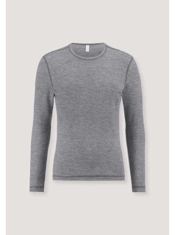 Hessnatur Funktions-Langarmshirt in anthrazit