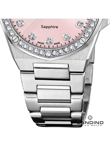 Candino Analog-Armbanduhr Candino Elegance silber mittel (ca. 34mm)