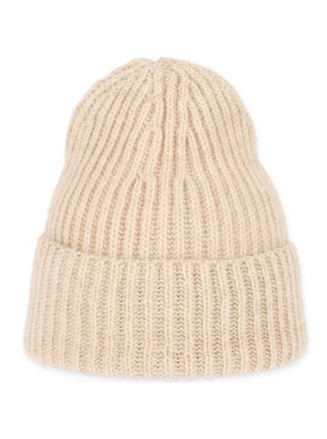 halsüberkopf Mütze Fangrippe in Sahne