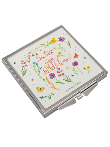 Mr. & Mrs. Panda Schminkspiegel Du bist eine Wildblume mit Spruch in Bunt