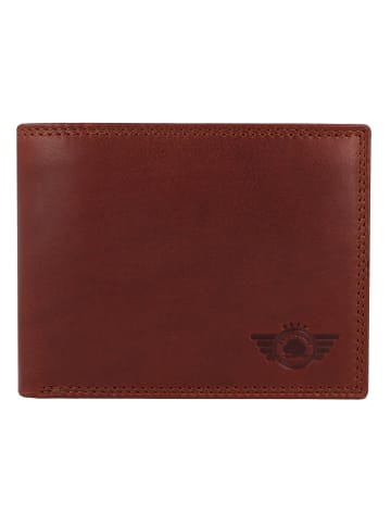 Greenburry Vintage Geldbörse RFID Schutz Leder 12 cm in natur